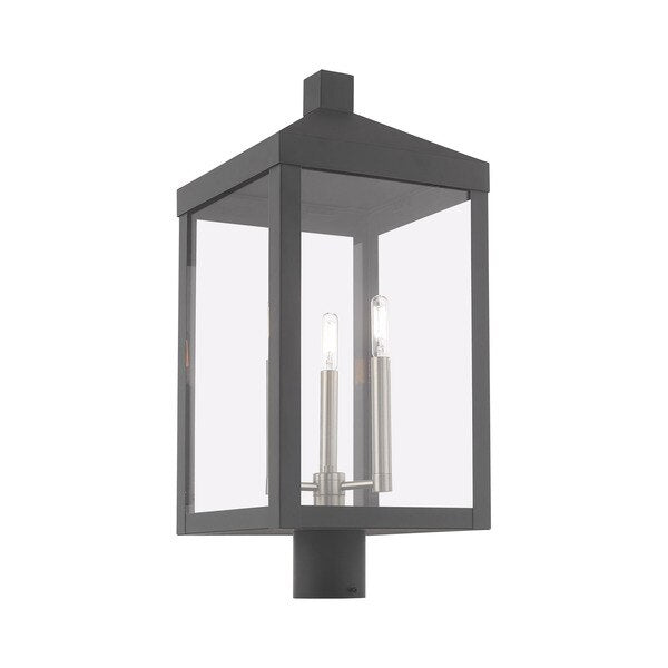 Nyack 3 Light Scandinavian Gray Outdoor
