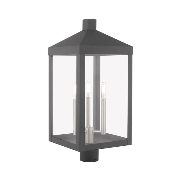 Nyack 3 Light Scandinavian Gray Outdoor