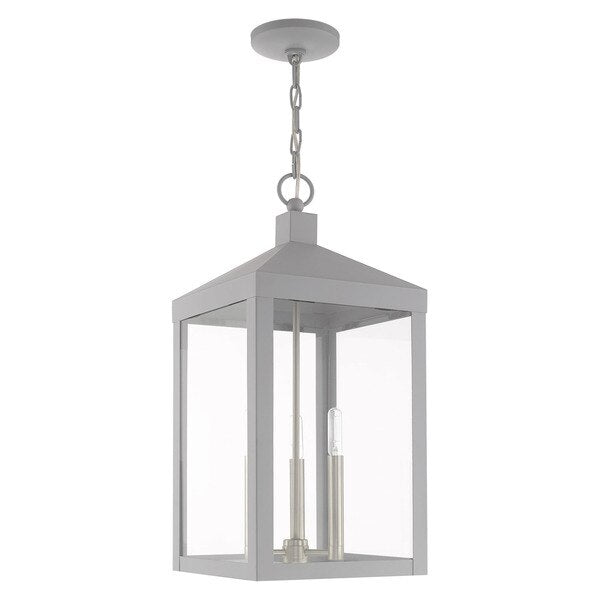 Nyack 3 Light Nordic Gray Outdoor Pendant Lantern
