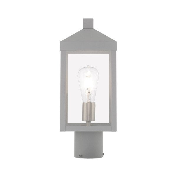 Nyack 1 Light Nordic Gray Outdoor Post Top Lantern