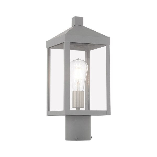 Nyack 1 Light Nordic Gray Outdoor Post Top Lantern