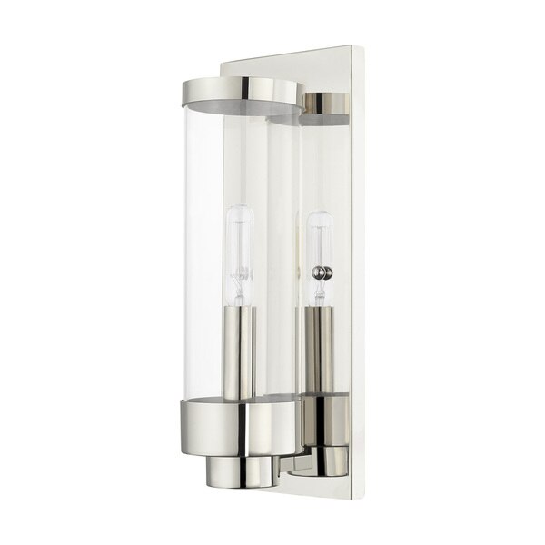 Hillcrest 1 Light Polished Chrome Outdoor ADA Wall Lantern
