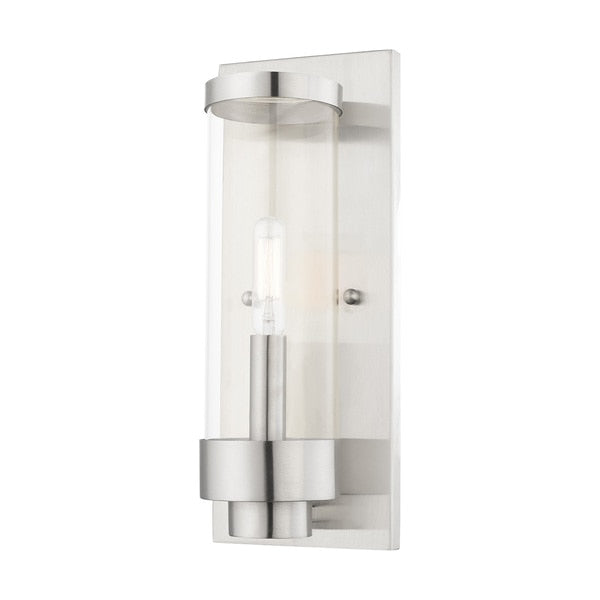 Hillcrest 1 Light Brushed Nickel Outdoor