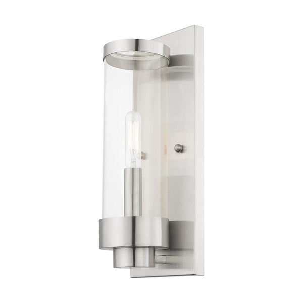 Hillcrest 1 Light Brushed Nickel Outdoor