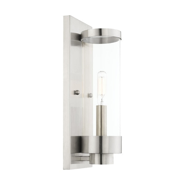Hillcrest 1 Light Brushed Nickel Outdoor