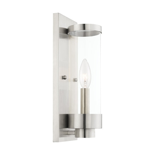 Hillcrest 1 Light Brushed Nickel Outdoor