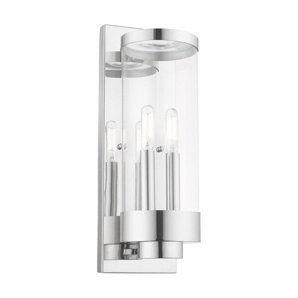 Hillcrest 2 Light Polished Chrome Outdoo