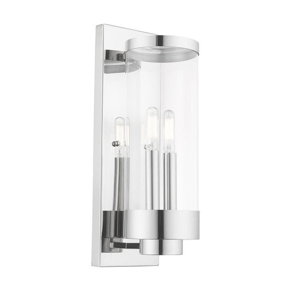 Hillcrest 2 Light Polished Chrome Outdoo