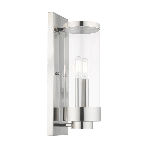Hillcrest 2 Light Polished Chrome Outdoo