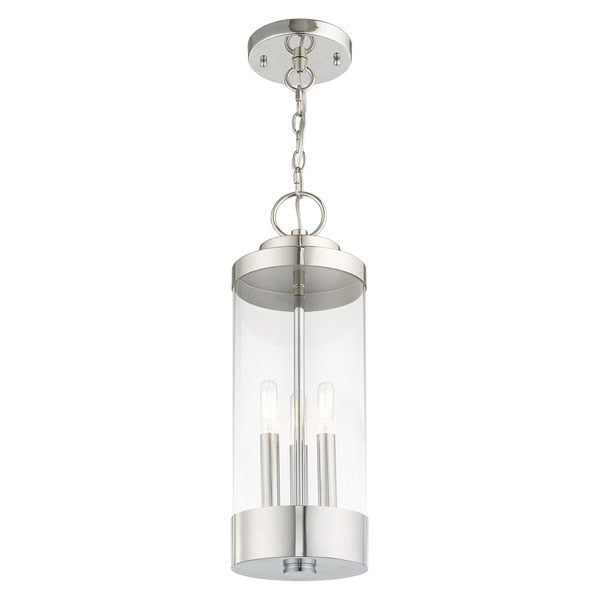 Hillcrest 3 Light Polished Chrome Outdoo