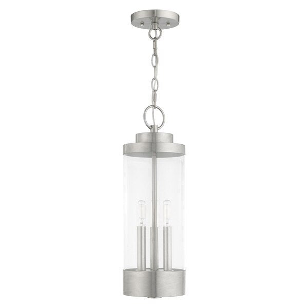 Hillcrest 3 Light Brushed Nickel Outdoor
