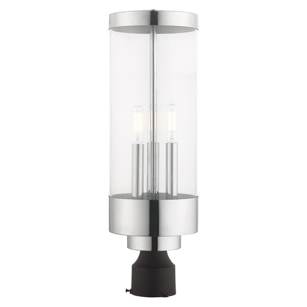 Hillcrest 3 Light Polished Chrome Outdoo