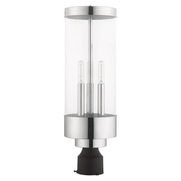 Hillcrest 3 Light Polished Chrome Outdoo