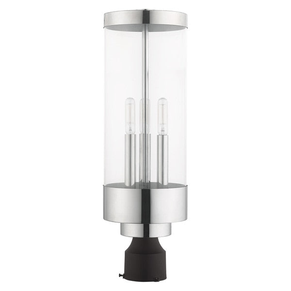Hillcrest 3 Light Polished Chrome Outdoo