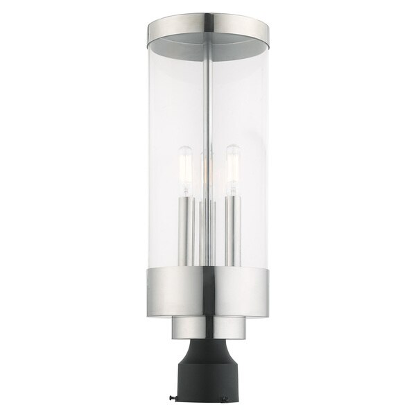 Hillcrest 3 Light Polished Chrome Outdoo