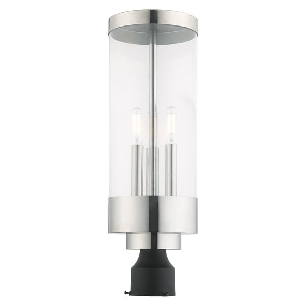 Hillcrest 3 Light Polished Chrome Outdoo