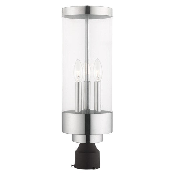 Hillcrest 3 Light Polished Chrome Outdoo