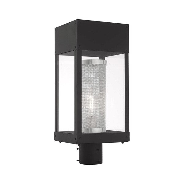 Franklin 1 Light Black Outdoor Post Top