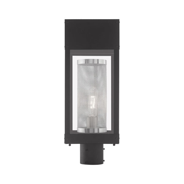 Franklin 1 Light Black Outdoor Post Top