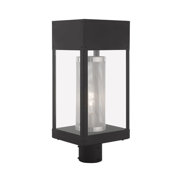 Franklin 1 Light Black Outdoor Post Top