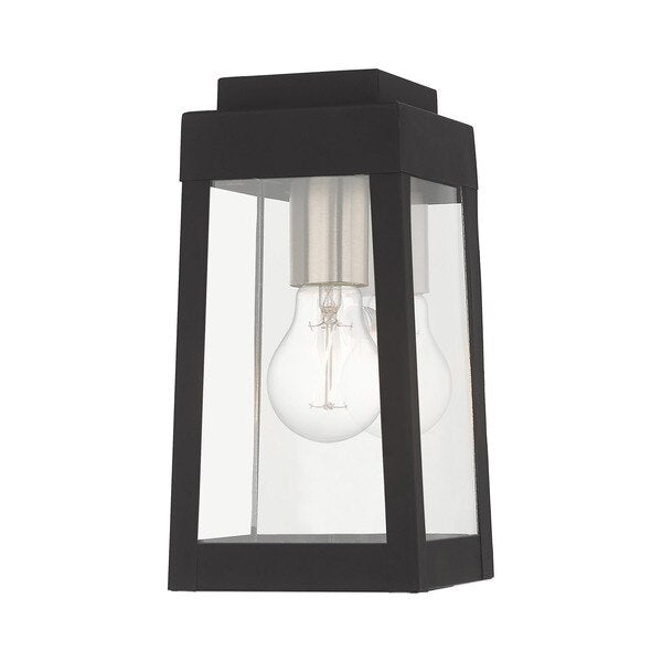Oslo 1 Light Black Outdoor Wall Lantern