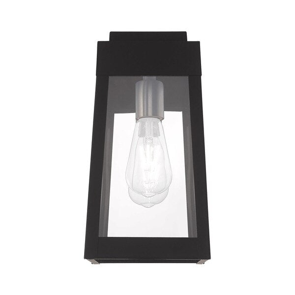Oslo 1 Light Black Outdoor Wall Lantern