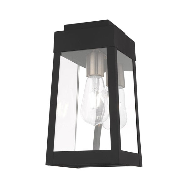 Oslo 1 Light Black Outdoor Wall Lantern