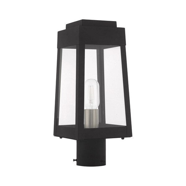 Oslo 1 Light Black Outdoor Post Top Lant