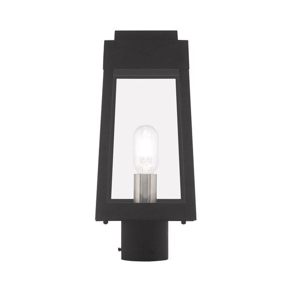 Oslo 1 Light Black Outdoor Post Top Lant
