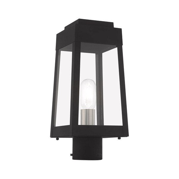 Oslo 1 Light Black Outdoor Post Top Lant
