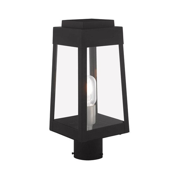 Oslo 1 Light Black Outdoor Post Top Lant