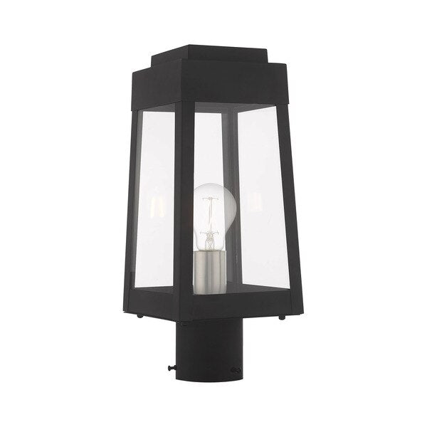 Oslo 1 Light Black Outdoor Post Top Lant