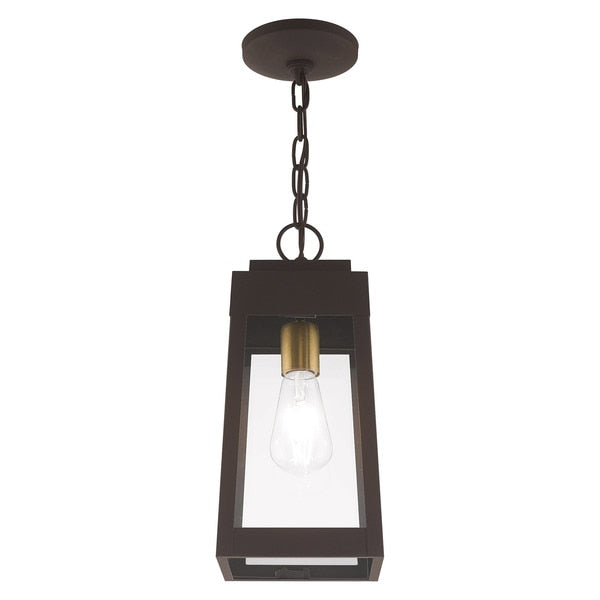 Oslo 1 Light Bronze Outdoor Pendant Lant