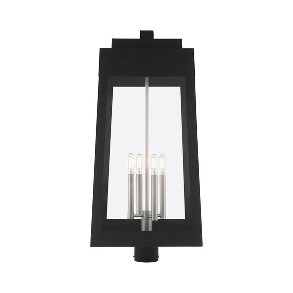 Oslo 4 Light Black Outdoor Post Top Lant