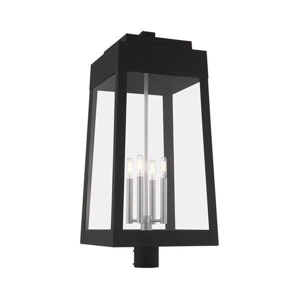 Oslo 4 Light Black Outdoor Post Top Lant