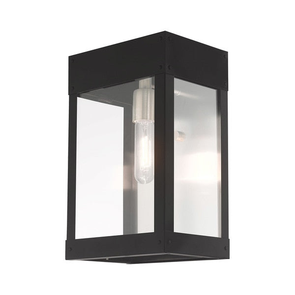 Barrett 1 Light Black Outdoor Wall Lantern
