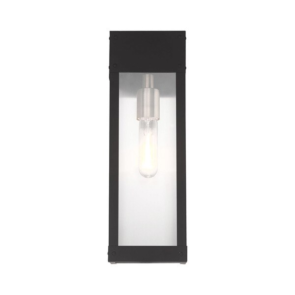 Barrett 1 Light Black Outdoor Wall Lante