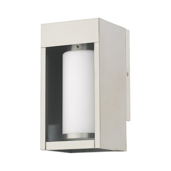Bleecker 1 Light Brushed Nickel Outdoor