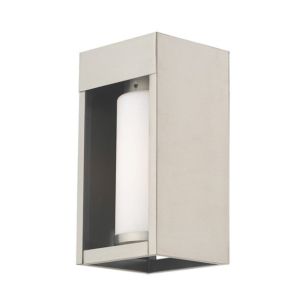 Bleecker 1 Light Brushed Nickel Outdoor