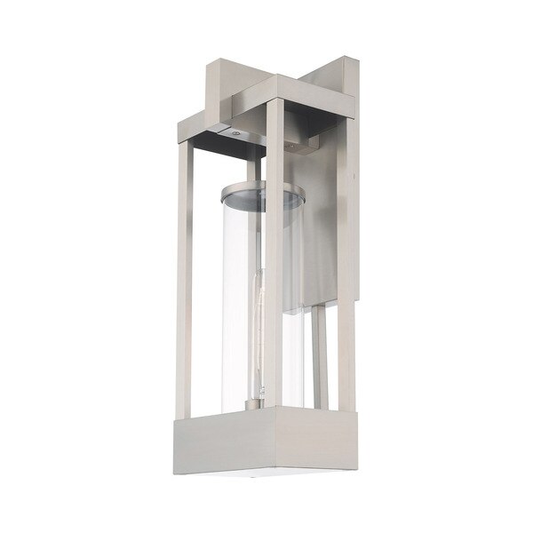 Delancey 1 Light Brushed Nickel Outdoor Wall Lantern