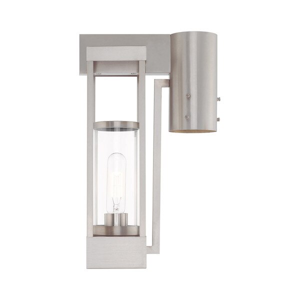 Delancey 1 Light Brushed Nickel Outdoor Post Top Lantern