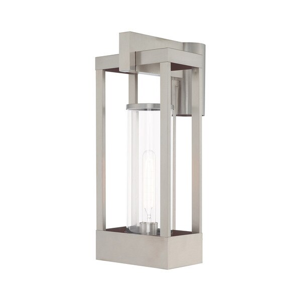 Delancey 1 Light Brushed Nickel Outdoor Post Top Lantern