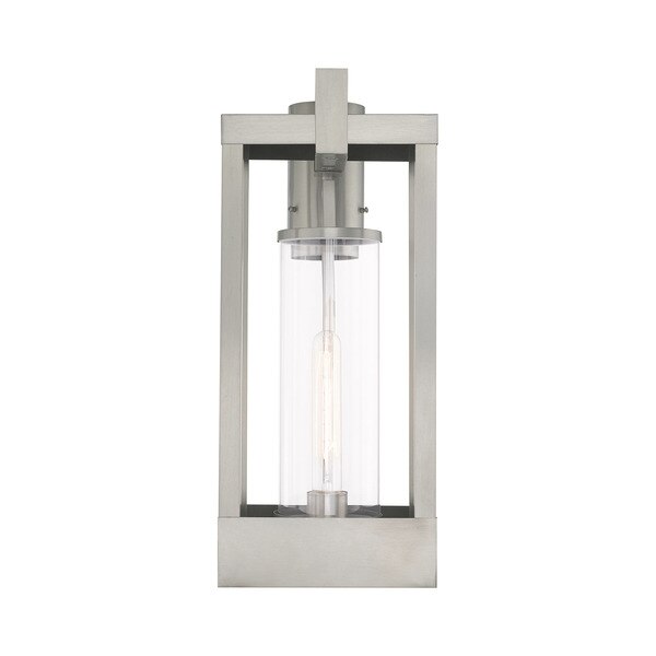 Delancey 1 Light Brushed Nickel Outdoor Post Top Lantern