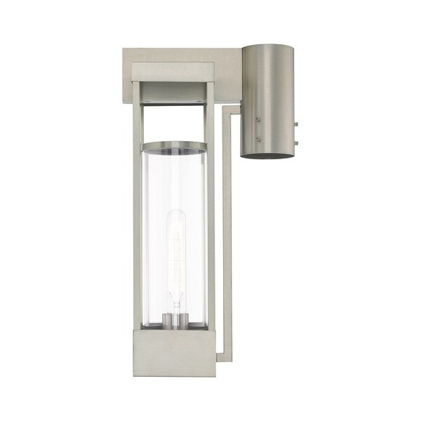 Delancey 1 Light Brushed Nickel Outdoor Post Top Lantern