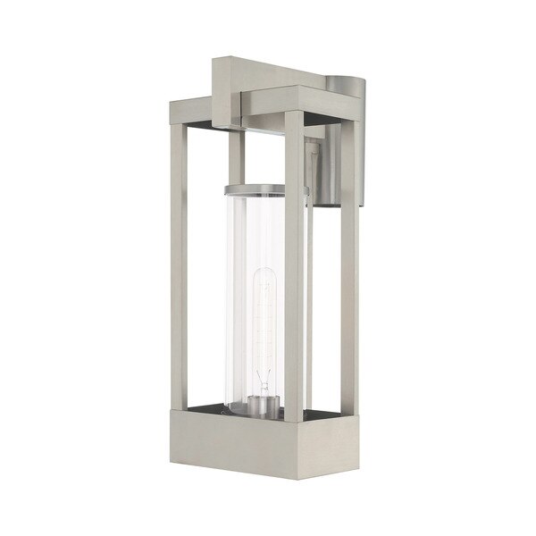Delancey 1 Light Brushed Nickel Outdoor Post Top Lantern