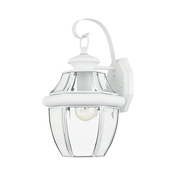 Monterey 1 Light White Outdoor Wall Lant