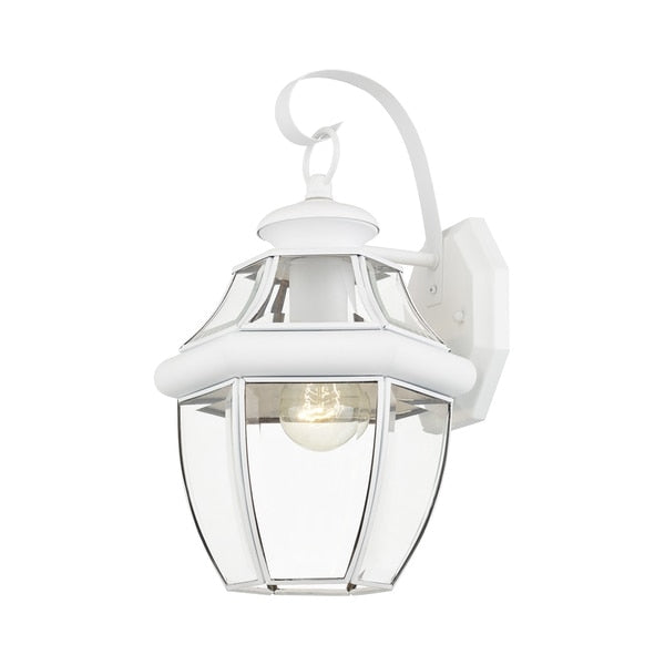 Monterey 1 Light White Outdoor Wall Lant