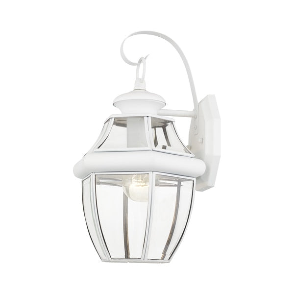Monterey 1 Light White Outdoor Wall Lant
