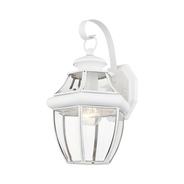 Monterey 1 Light White Outdoor Wall Lant