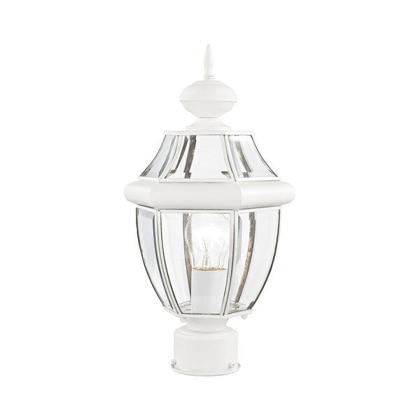 Monterey 1 Light White Outdoor Post Top Lantern